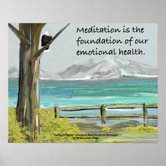 Meditation Erinnerung durch Natur Poster (Vorne)