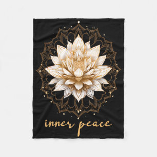 Meditation Esoterischer Lotus Innere Ruhe Yoga Fleecedecke