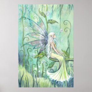 Meditation Fairy Fantasy Artwork von Molly Harriso Poster
