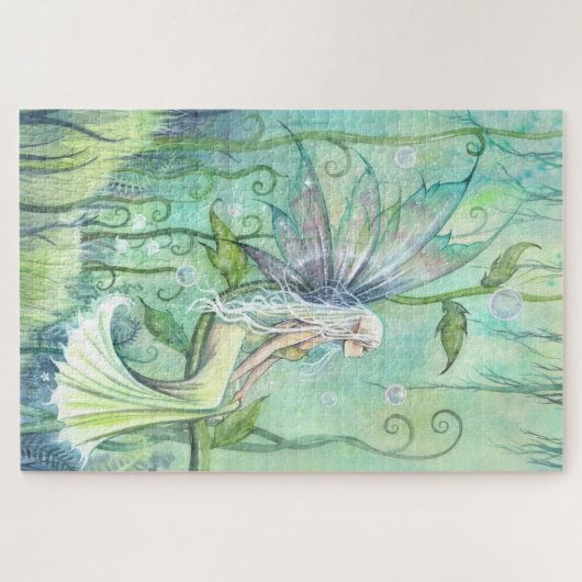 Meditation Fairy Fantasy Artwork von Molly Harriso Puzzle (Horizontal)