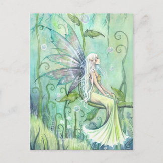 Meditation Fairy Illustration Art Postkarte
