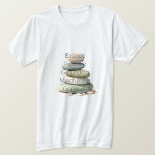 Meditation Felsen Balance Mindfulness Yoga T-Shirt