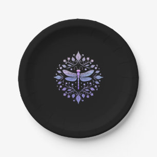 Meditation Fraktalgeometrie Spirituell Yoga Libell Pappteller