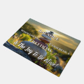 Meditation Fußmatte (Schrägansicht)