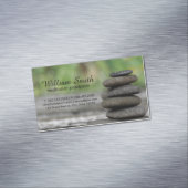 Meditation | Gestapelte Steine Magnetische Visitenkarte (Beispiel)