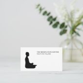 Meditation Gesundheit und Wellness Visitenkarte (Stehend Vorderseite)