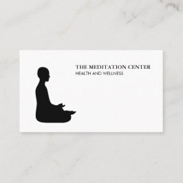 Meditation Gesundheit und Wellness Visitenkarte