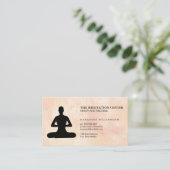 Meditation Gesundheit & Wellness Visitenkarte (Stehend Vorderseite)