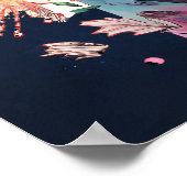 Meditation Girl Blume Universe Poster (Ecke)