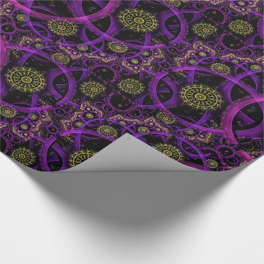 Meditation Gold Blume Packpapier (Ecke)