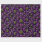 Meditation Gold Blume Packpapier (Flach)