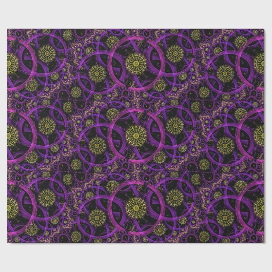 Meditation Gold Blume Packpapier (Flach)