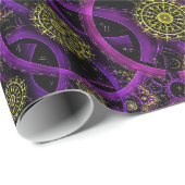 Meditation Gold Blume Packpapier (Rolleneckpunkt)