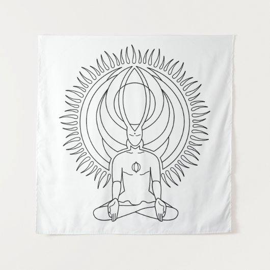 Meditation II. Wandteppich (Vorderseite)