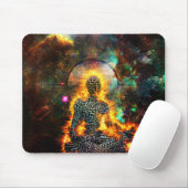 Meditation im lebhaften Weltraum Mousepad (Mit Mouse)