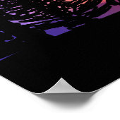 Meditation im Park | Yoga, Bäume und Sonnenunterga Poster (Ecke)