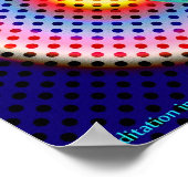 Meditation in Farbe Poster (Ecke)