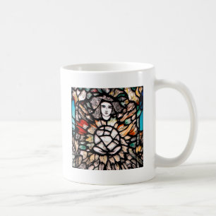 Meditation in Farben: Buntglas-Kunst und Spiritual Kaffeetasse