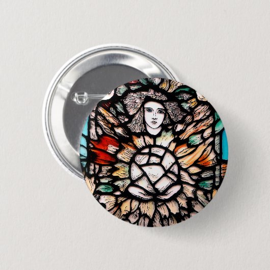 Meditation in Farben Button (Vorne & Hinten)