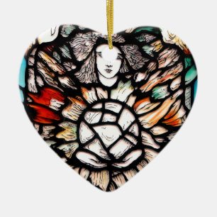 Meditation in Farben: Kunst im Stil von Buntglas & Keramik Ornament