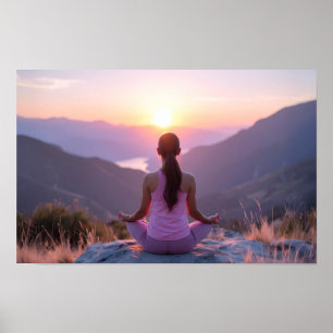 Meditation - Innere Balance - Yoga Poster