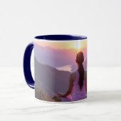 Meditation - Innere Balance - Yoga Tasse (Vorderseite Links)