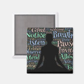Meditation Inspiration Magnet (Vorderseite/Rückseite)