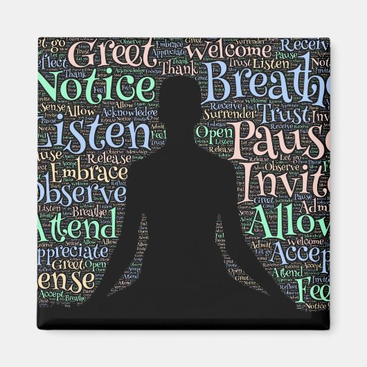 Meditation Inspiration Magnet (Vorne)
