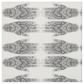 Meditation inspiriertes Mehndi Handgewebe Stoff (Muster)