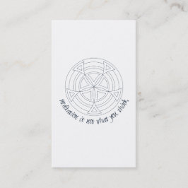 Meditation ist nicht, was Sie denken Visitenkarte