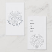 Meditation ist nicht, was Sie denken Visitenkarte (Vorne/Hinten)