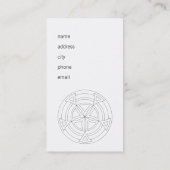 Meditation ist nicht, was Sie denken Visitenkarte (Rückseite)