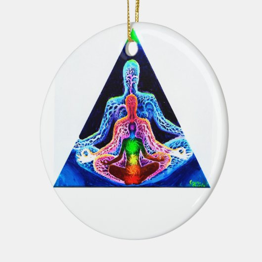 Meditation Keramik Ornament (Links)