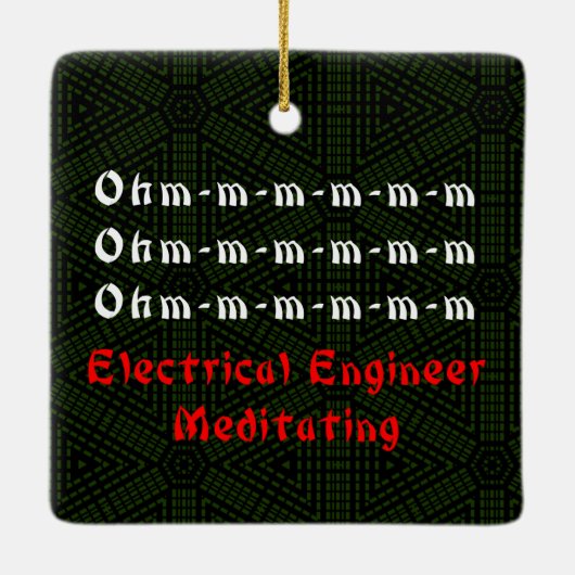 Meditation Keramikornament (Rückseite)