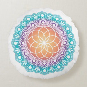 Meditation Kissen Mandala Samen des Lebens