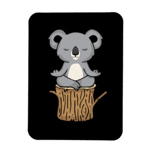 Meditation Koala Lover Frauen Meditation Geschenk  Magnet