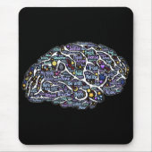Meditation Körper Inspiration Word Art Mousepad (Vorne)