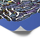 Meditation Körper Inspiration Word Art Poster (Ecke)