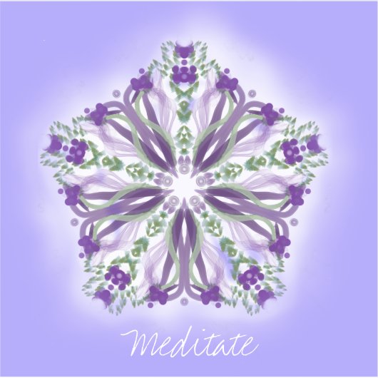 *~* Meditation Light Star Mandala Vinyl Sticker (Vorderseite)