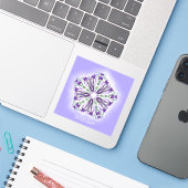 *~* Meditation Light Star Mandala Vinyl Sticker (Laptop mit iPhone)