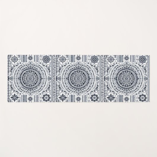 Meditation Mandala Yogamatte (Vorderseite (Horizontal))