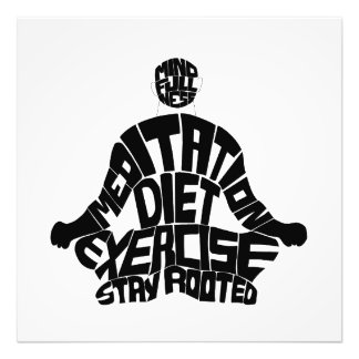 Meditation Motivation Wandkunst Fotodruck