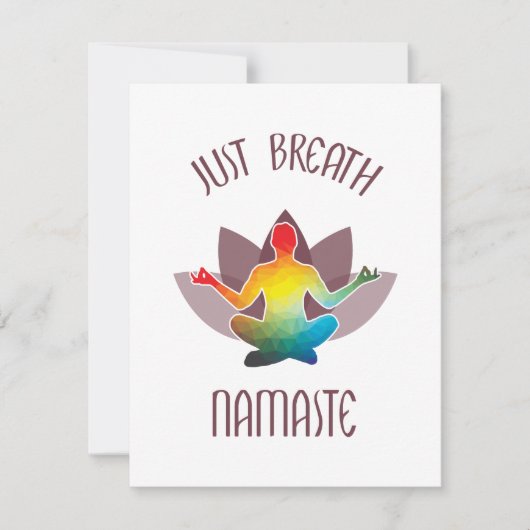 Meditation Namaste Lotus Flower Yoga Pose Spiritua (Vorderseite)