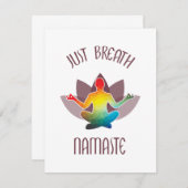 Meditation Namaste Lotus Flower Yoga Pose Spiritua (Vorne/Hinten)