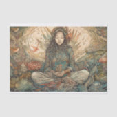 Meditation Namaste Seidenpapier (Vorderseite)