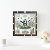 Meditation Nature Zen Quadratische Wanduhr (Zuhause)