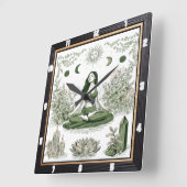 Meditation Nature Zen Quadratische Wanduhr (Winkel)