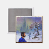 MEDITATION OF A KNIGHT MAGNET (Vorderseite/Rückseite)