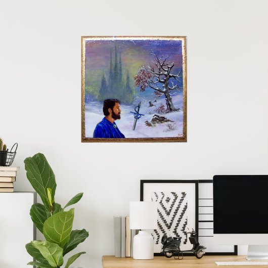 MEDITATION OF A KNIGHT POSTER (Heimbüro)