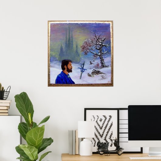 MEDITATION OF A KNIGHT POSTER (Heimbüro)